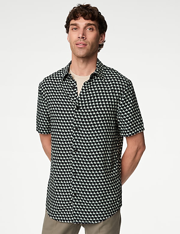 Geometric Print Shirt