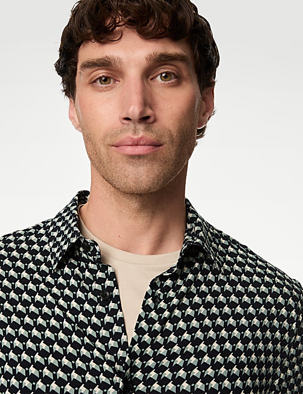 Geometric Print Shirt
