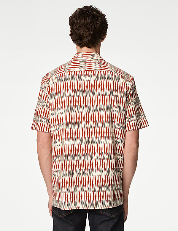 Cotton Blend Printed Shirt