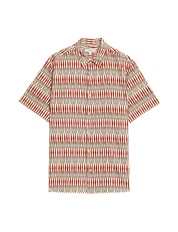 Cotton Blend Printed Shirt