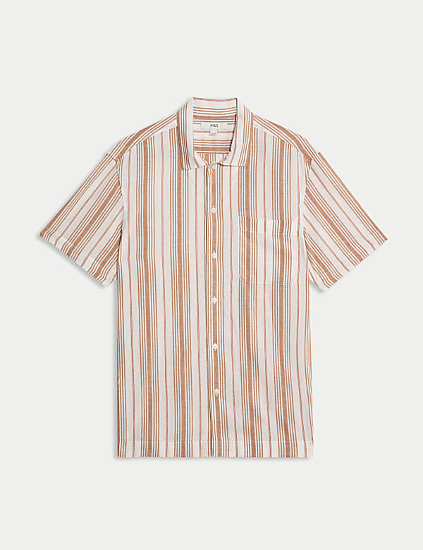 Easy Iron Pure Cotton Striped Shirt - RS