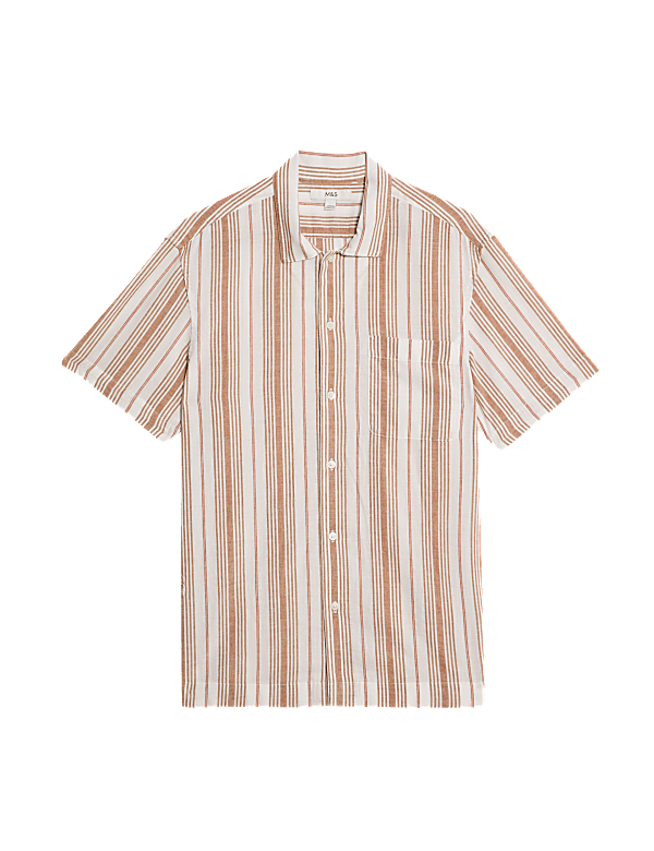 Easy Iron Pure Cotton Striped Shirt