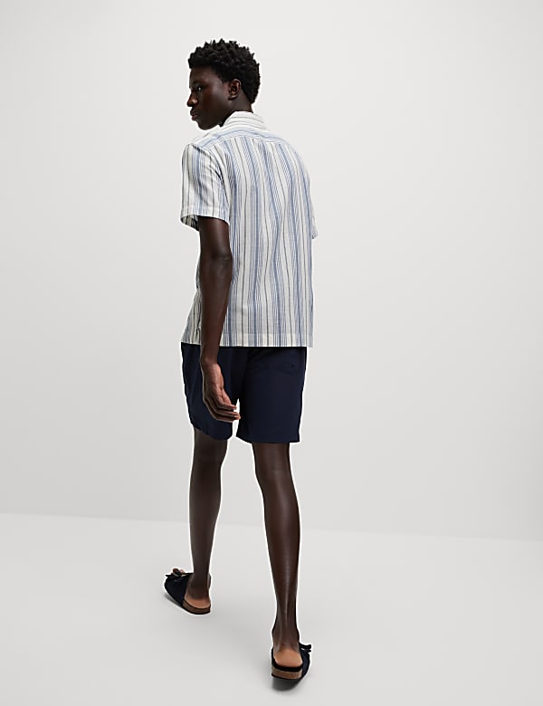 Easy Iron Pure Cotton Striped Shirt