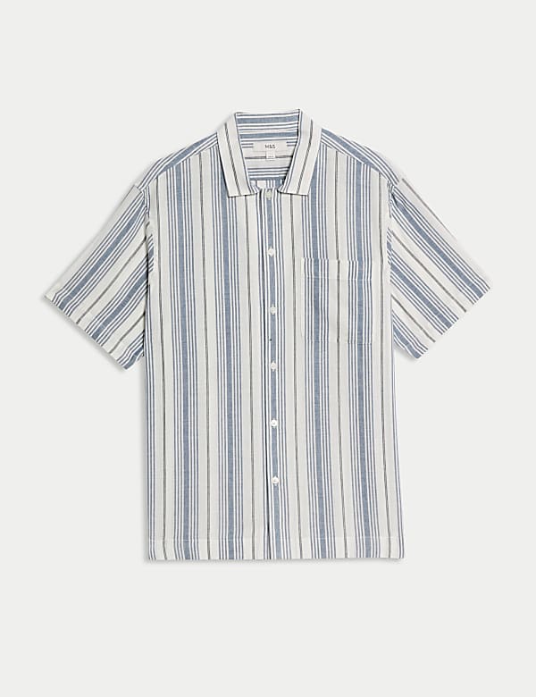 Easy Iron Pure Cotton Striped Shirt - AT