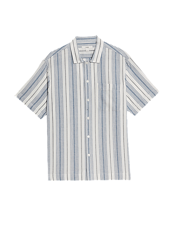 Easy Iron Pure Cotton Striped Shirt