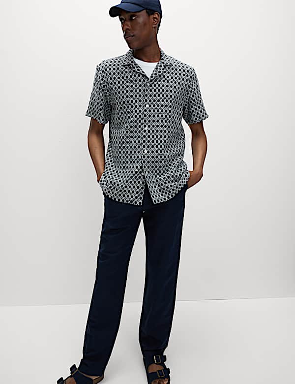 Cotton Rich Jacquard Shirt