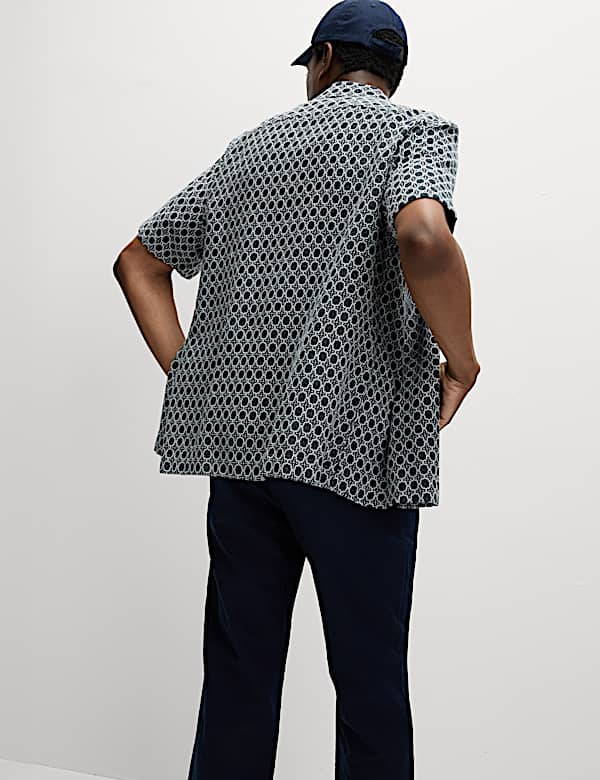 Cotton Rich Jacquard Shirt