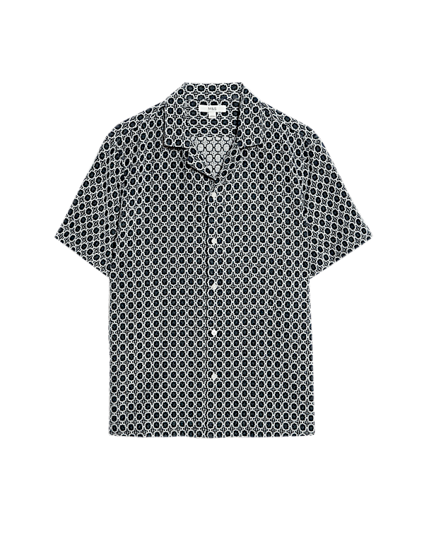 Cotton Rich Jacquard Shirt