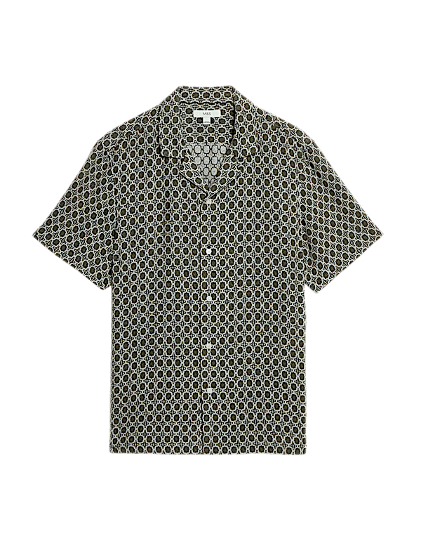 Cotton Rich Jacquard Shirt