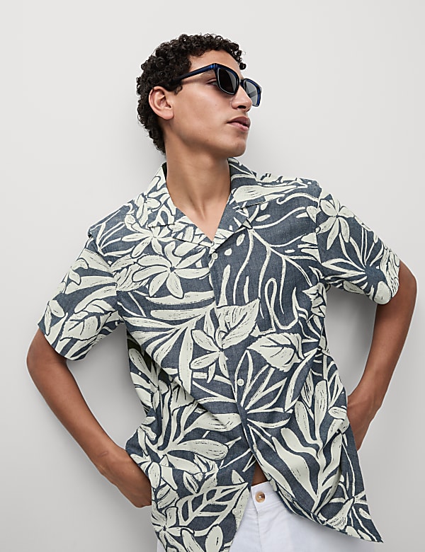 Pure Cotton Hawaiian Shirt
