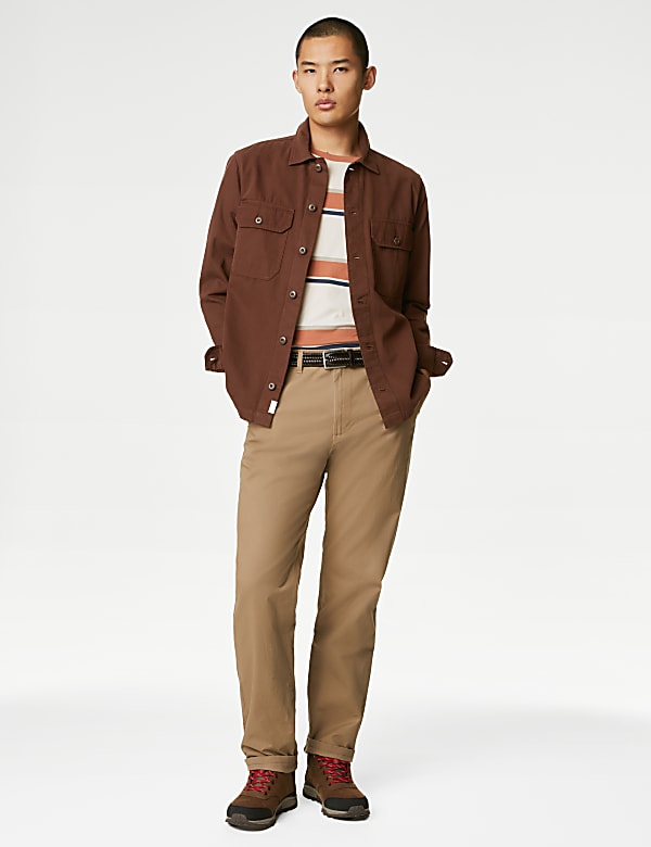 Pure Cotton Utility Overshirt