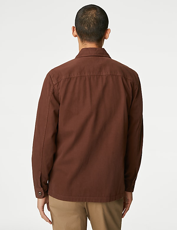 Pure Cotton Utility Overshirt