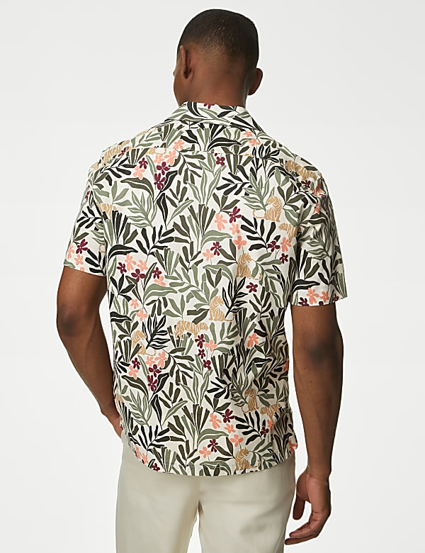 Easy Iron Pure Cotton Cuban Collar Shirt