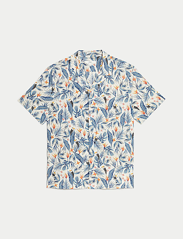 Easy Iron Pure Cotton Cuban Collar Shirt - MV