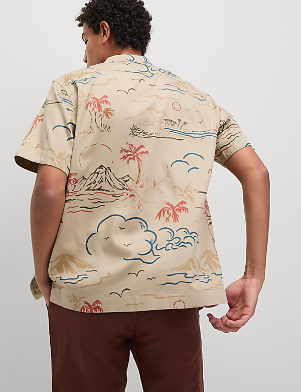 Easy Iron Pure Cotton Hawaiian Shirt