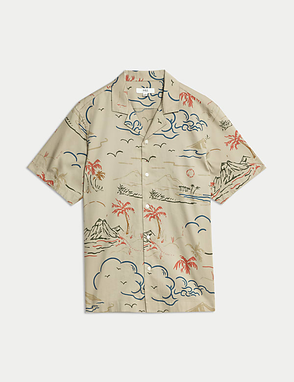 Easy Iron Pure Cotton Hawaiian Shirt - JE