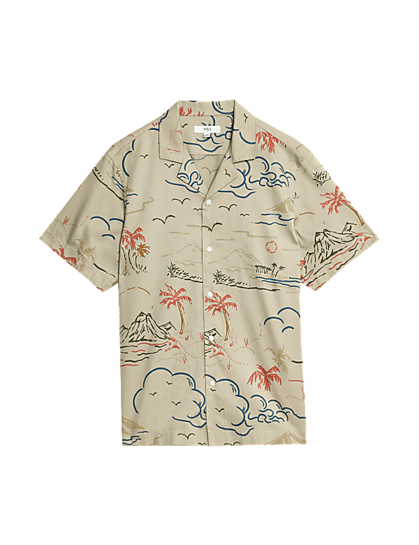 Easy Iron Pure Cotton Hawaiian Shirt