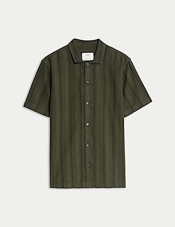 Regular Fit Cotton Rich Short Sleeve Shirt - AU