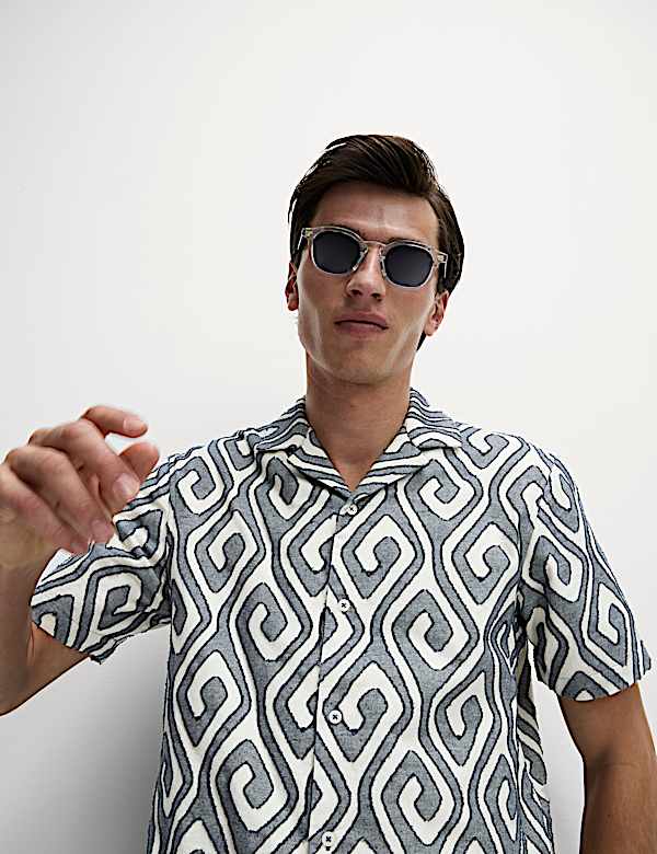 Pure Cotton Jacquard Shirt
