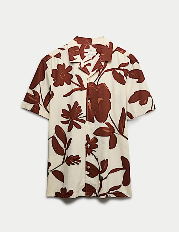 Regular Fit Pure Cotton Short Sleeve Shirt - HR