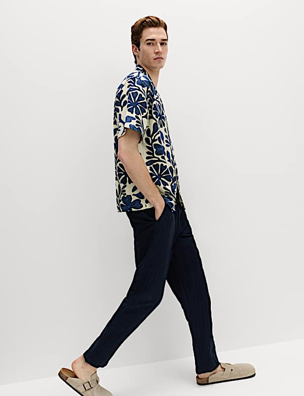 Pure Cotton Floral Short Sleeve Shirt