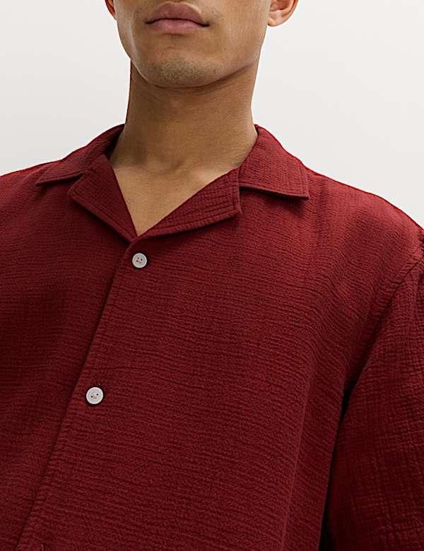 Pure Cotton Textured Shirt