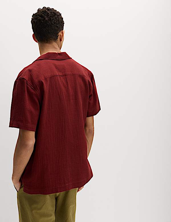 Pure Cotton Textured Shirt