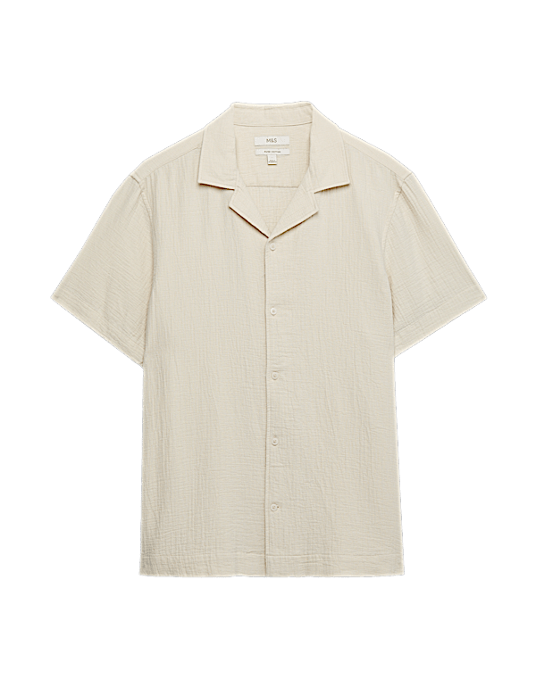 Pure Cotton Textured Shirt
