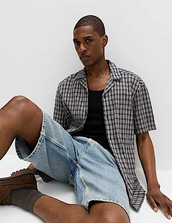 Pure Cotton Checked Shirt