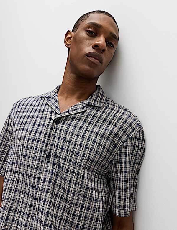 Pure Cotton Checked Shirt - AT