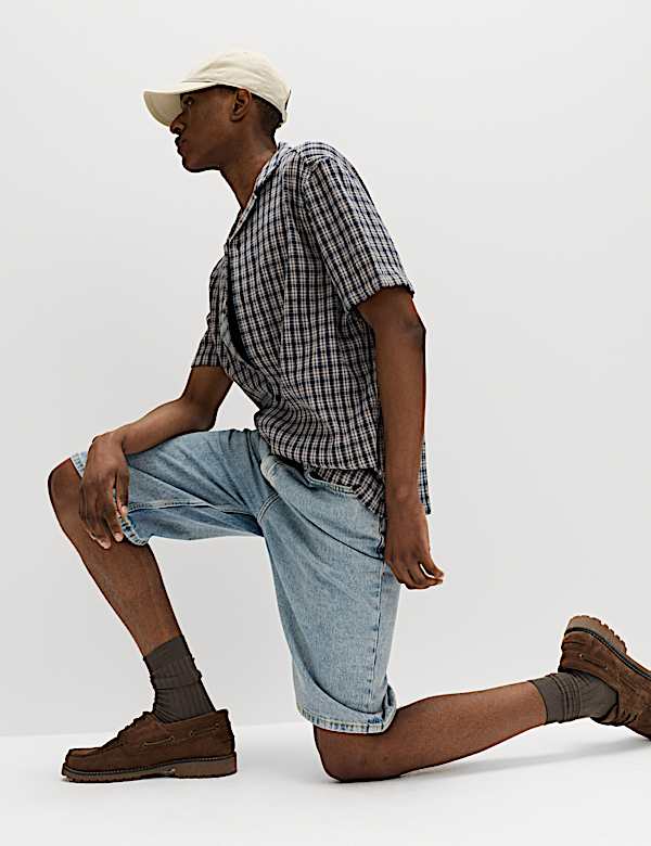 Pure Cotton Checked Shirt - AT