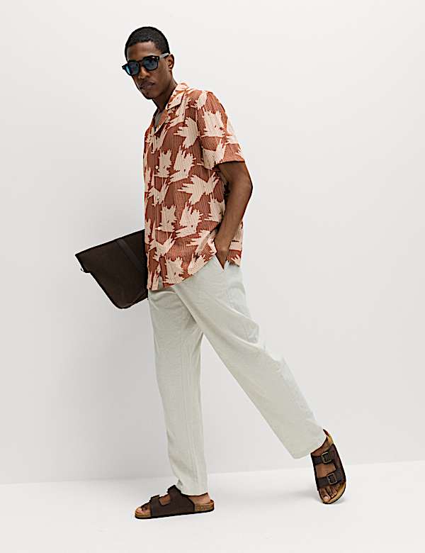 Bedrucktes Kurzarm-Hemd - DE