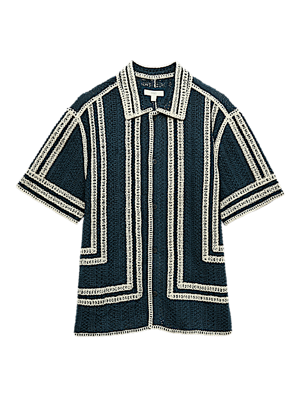 Regular Fit Knitted Short Sleeve Shirt