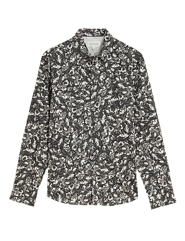 Cotton Rich Floral Shirt