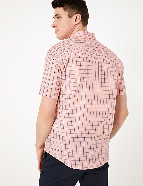 Laundered Cotton Checked Shirt