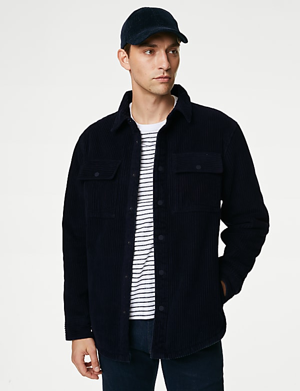 Camel borg lined corduroy jacket on sale