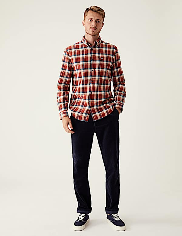 Flannel Brushed Cotton Check Shirt