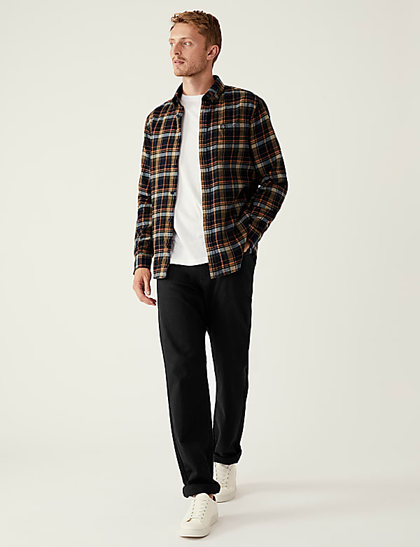 Flannel Brushed Cotton Check Shirt