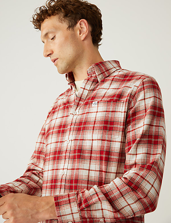 Flannel Brushed Cotton Check Shirt