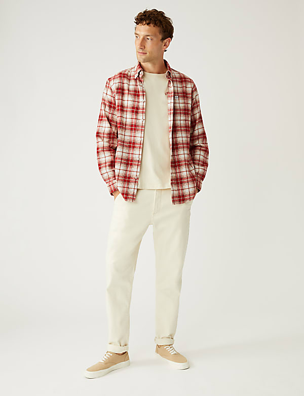 Flannel Brushed Cotton Check Shirt