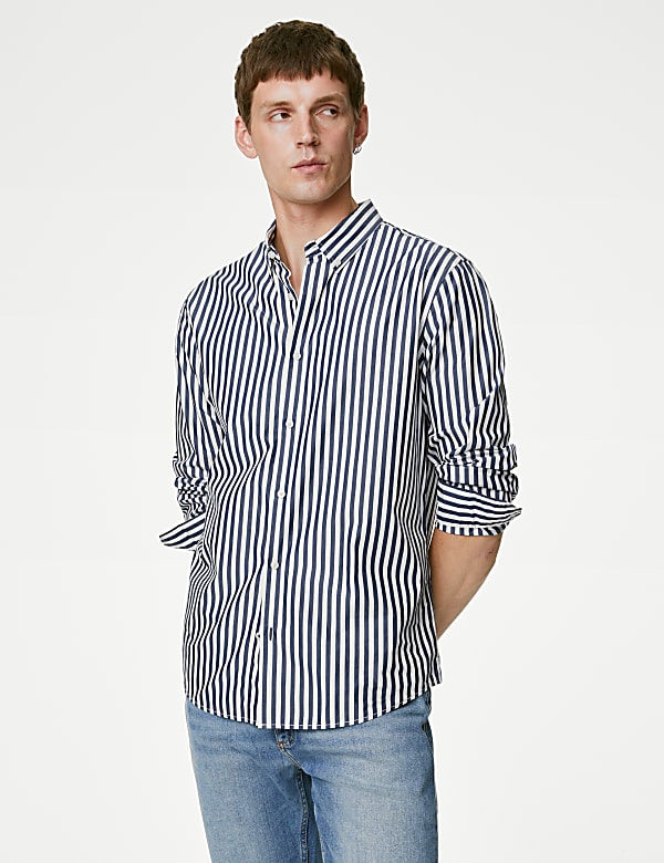 Pure Cotton Striped Shirt
