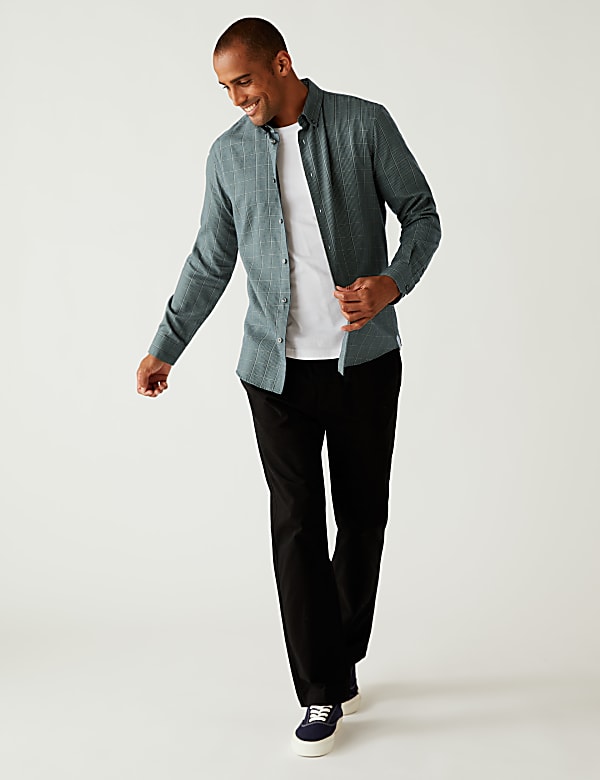 Brushed Cotton Rich Check Shirt