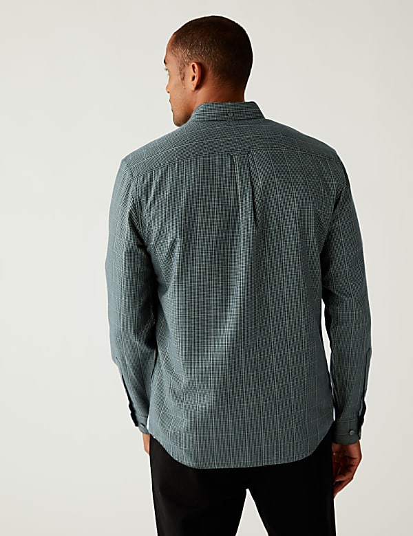 Brushed Cotton Rich Check Shirt