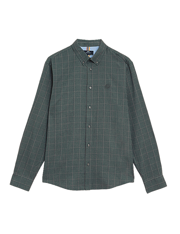 Brushed Cotton Rich Check Shirt