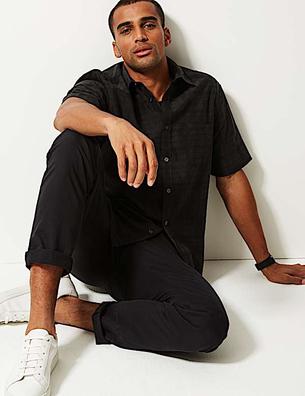 Modal Rich Textured Shirt with Pocket