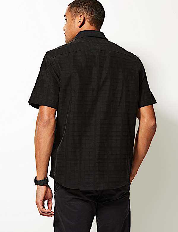 Modal Rich Textured Shirt with Pocket