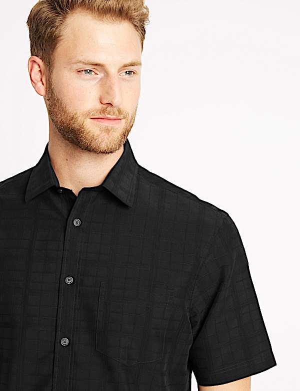 Modal Rich Textured Shirt with Pocket
