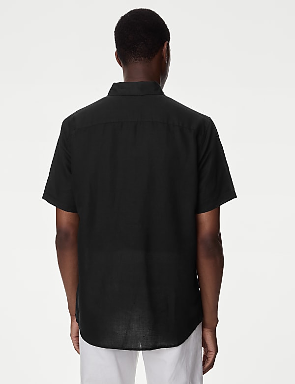 Linen Cotton Short Sleeve Shirt