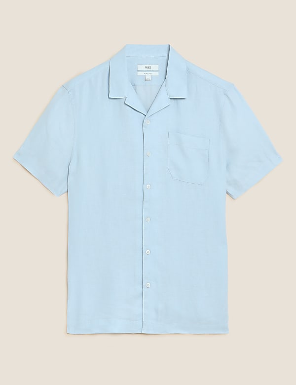 Linen Rich Cuban Collar Shirt