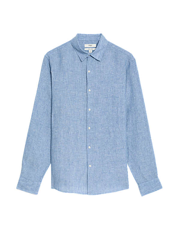 Pure Linen Slim Fit Shirt